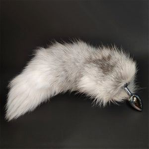 SAIXS Fox Tails Anal Plug Metal Anal Sex Toys Butt plug Sex Games Role play Cosplay Toys S plug Drop Shipping - sextoysok