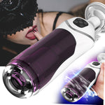 Male Masturbator Sex Toys Vagina Hands Cunt Adults Erotic Automatic Portable for Men TPE Voice Aircraft Cup Telescopic Rotation (Set) - sextoysok