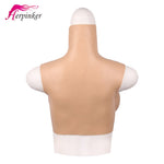 Spring Sale G cup silicone breast plate tette big boobs for transgender crossdresser sissy transexual drag queen - sextoysok