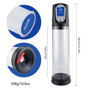 Electric Penis Pump USB Rechargeable Automatic Penis Enlargement Vacuum Pump Erection Penis Extender Male Enlarger Sex Toy - sextoysok