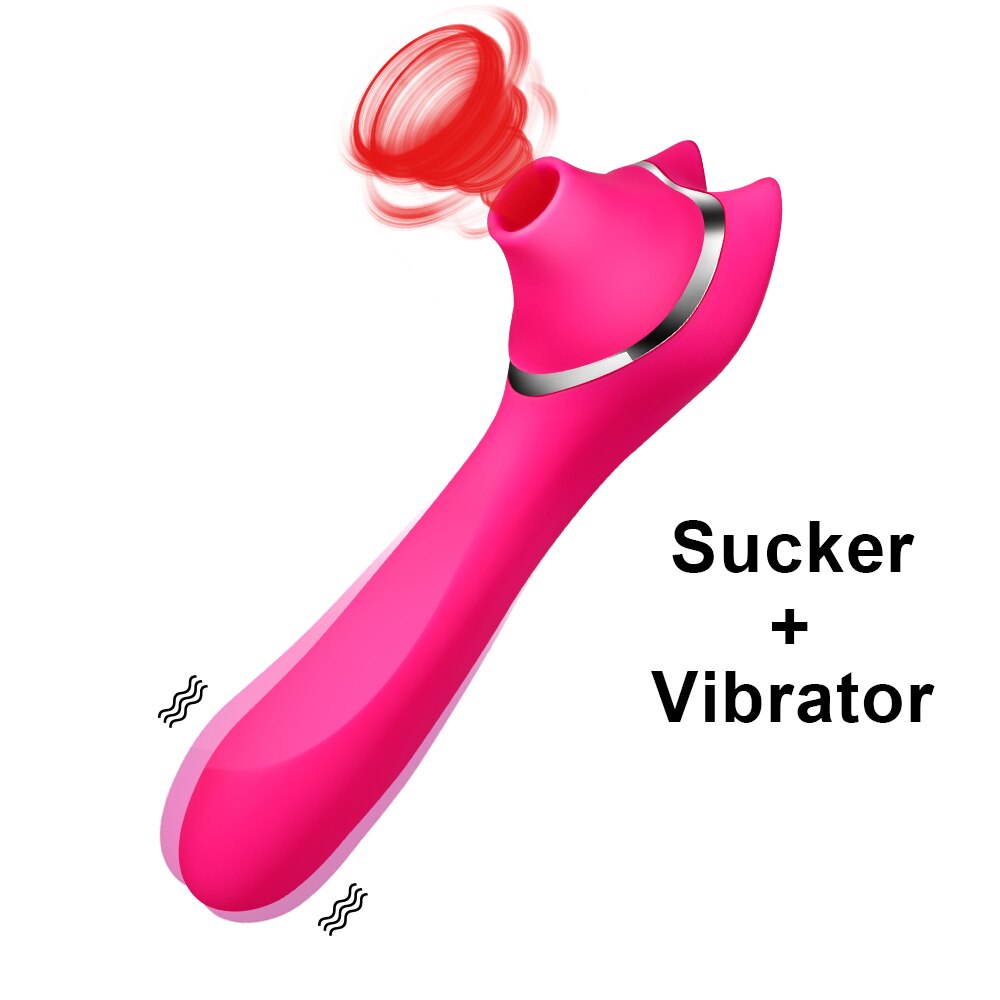 Clit Sucker Vagina Sucking Vibrator Sex Toy for Woman Clitoris Sucker Blowjob Oral Licking Nipple Sex Toys for Adults Couples - sextoysok