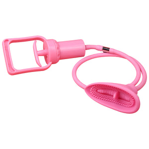 vagina sucking tongue vibrator Vacuum Pussy Pump Nipple Vibrator Clitoris Stimulation Female Masturbation Sex Toys For Women (Pink) - sextoysok
