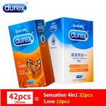 Durex 32Pcs/Pack Sensation Value 4in1 Ultra Thin Sexy Lubricated Condoms Sex Toys Condom for men Vanilla Flavor - sextoysok