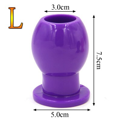 Large, medium and small soft rubber hollow female female expansion anal device unisex backyard expander foreign trade hot produc - sextoysok