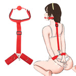 Sex Toys For couples Self Bondage Rope Restraints BDSM esclave Handcuffs Mouth Gags Ball Adult sexuale Slave pillory SM sex game - sextoysok