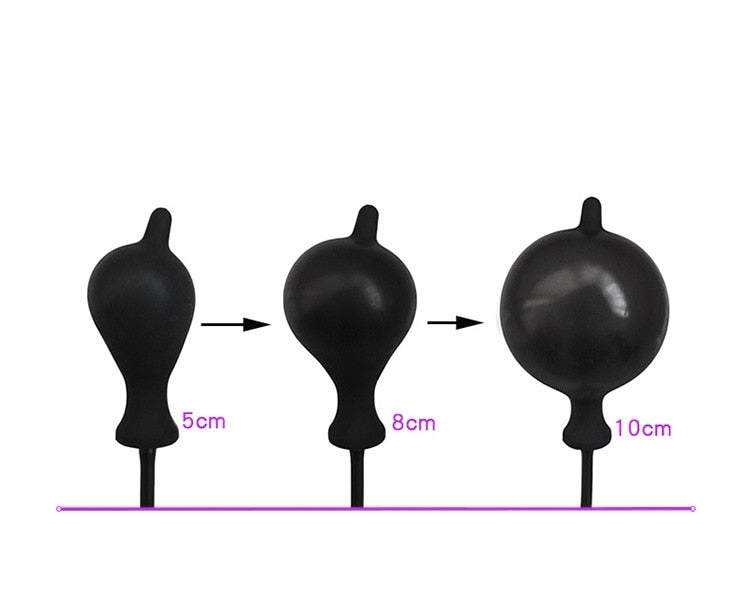 Inflatable Anal Plug Super Large Huge Max 12cm Dildo Pump Anal Dilator Expandable No Vibrator Butt Plug Anal Balls Sex Toys - sextoysok