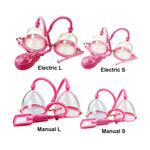 Electric/Manual Breast Massager Vacuum Cup Vibrating Breast Enlarge Enhance Nipple Sucker Breast Massager Pump With Retail Box - sextoysok