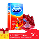Durex Condoms 10/20/30 Ultra Thin Love G Spot Condoms Natural Latex Lubricant Flowers Condones Delay Ejaculation Men's Sex Toys - sextoysok