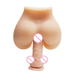 Meselo Realistic Vagina&Big Buttocks Realistic Pussy Male Masturbator Elastic Material Silicone Sex Doll Erotic Sex Toys for Men (Flesh) - sextoysok