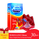 Durex Condoms 10/20/30 Ultra Thin Love G Spot Condoms Natural Latex Lubricant Flowers Condones Delay Ejaculation Men's Sex Toys - sextoysok