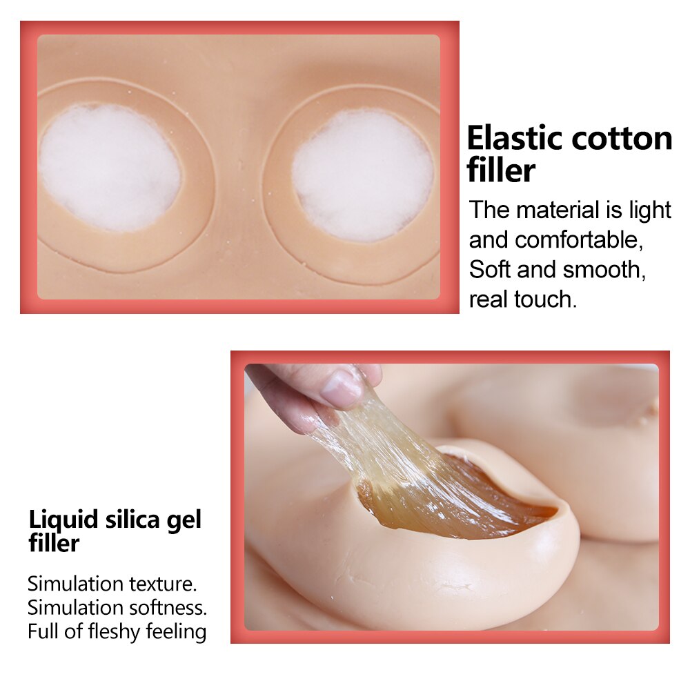 Spring Sale G cup silicone breast plate tette big boobs for transgender crossdresser sissy transexual drag queen - sextoysok