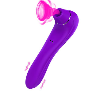HIWUP Sex Sucking Toys Vibrator Powerful Clitoris Sucker Blowjob Tongue Stimulator Nipple Vagina Pussy Pump Sex Toys for Women - sextoysok