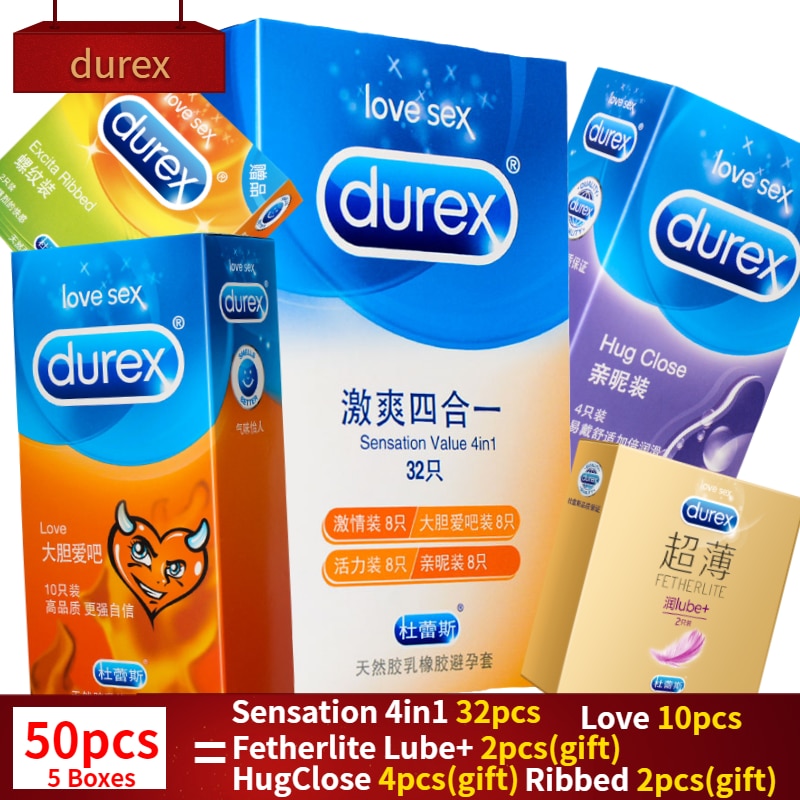 Durex Condom Men Penis Cock Sleeve Ultra Thin Love XXL Magibox Condoms Amazing Value Natural Latex Extra Lubricated Kondom - sextoysok