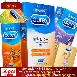 Durex Condom Men Penis Cock Sleeve Ultra Thin Love XXL Magibox Condoms Amazing Value Natural Latex Extra Lubricated Kondom - sextoysok