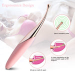 Clitoral Vibrator G Spot Nipple Anal Stimulator with 12 Frequency for Female Quickly Orgasm Waterproof Silicone Clitoris Toy - sextoysok