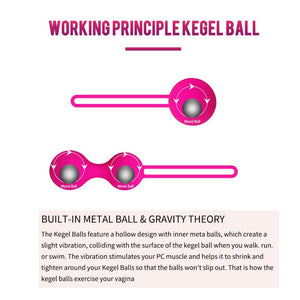 Smart Kegel Balls Vaginal Balls Muscle Tight Exercise Vibrator Vaginal Clit Massager Ben Wa Balls Sex Toys For Adults Women - sextoysok