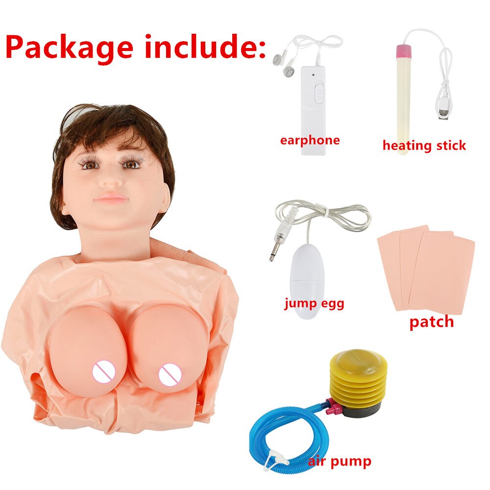 Silicone+PVC Inflatable Sex Doll Male Masturbator Soft Tight Vagina Anal Sex Toy For Men Adult Products Decompression Erotic Toy - sextoysok