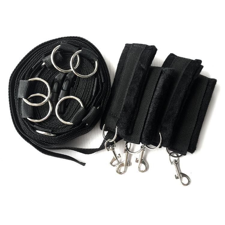 Handcuffs Sex Bandage Restraint Adult Games Bed Banding Straps Sex Restraint Fetish Kit Erotic Sex Swing For Couples Bdsm Game - sextoysok