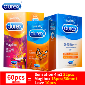 Durex Condom Men Penis Cock Sleeve Ultra Thin Love XXL Magibox Condoms Amazing Value Natural Latex Extra Lubricated Kondom - sextoysok