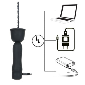 VATINE 16 Modes Vibrator Penis Plug Catheters Sounds Silicone Urethral Dilators Medical Themed Toys Sex Toys for Men - sextoysok