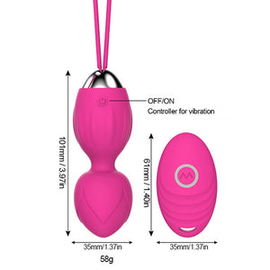 Vaginal Tight Balls Remote Control Kegel Balls Vibrator Geisha Ball Vibrating Egg Silicone ben Wa Ball Adults Sex Toys For Woman - sextoysok