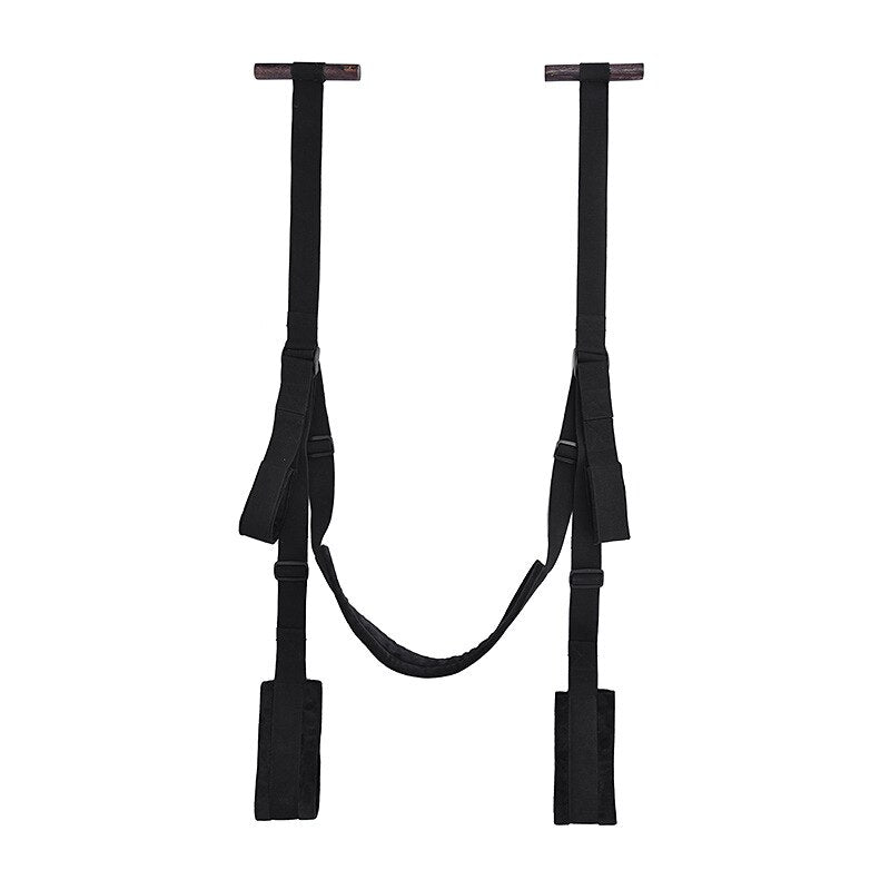 Sex Swing SM Bondage Restrain Erotic Sex Toys for couples Hanging Door Tied Furniture Rope Fetish Flirting Bdsm Slut sex tools (Black) - sextoysok