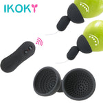 IKOKY 16 Speed Nipple Sucker Vibrator Suction Cup Chest Masturbator Breast Pump Nipple Massager Enlargement Sex Toy for Woman - sextoysok