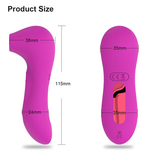 HIWUP Sex Sucking Toys Vibrator Powerful Clitoris Sucker Blowjob Tongue Stimulator Nipple Vagina Pussy Pump Sex Toys for Women - sextoysok