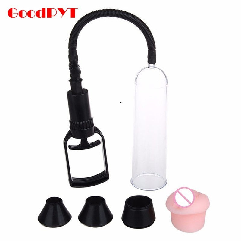 Male Penis Enlargement Extender Device Strengthen Erect Assistor Vacuum Pump Sex Toy For Men Erotic Help Bob Adult Product - sextoysok