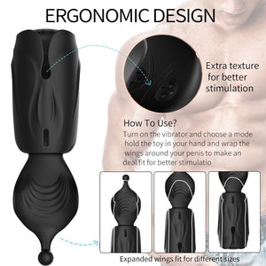 Blowjob Male Masturbator Penis Sex Toy for Men Electric Pulse Vibrator Penis Endurance Delay Lasting Trainer Masturbation Cup - sextoysok