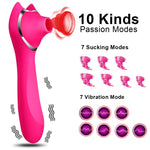 Clit Sucker Vagina Sucking Vibrator Sex Toy for Woman Clitoris Sucker Blowjob Oral Licking Nipple Sex Toys for Adults Couples - sextoysok