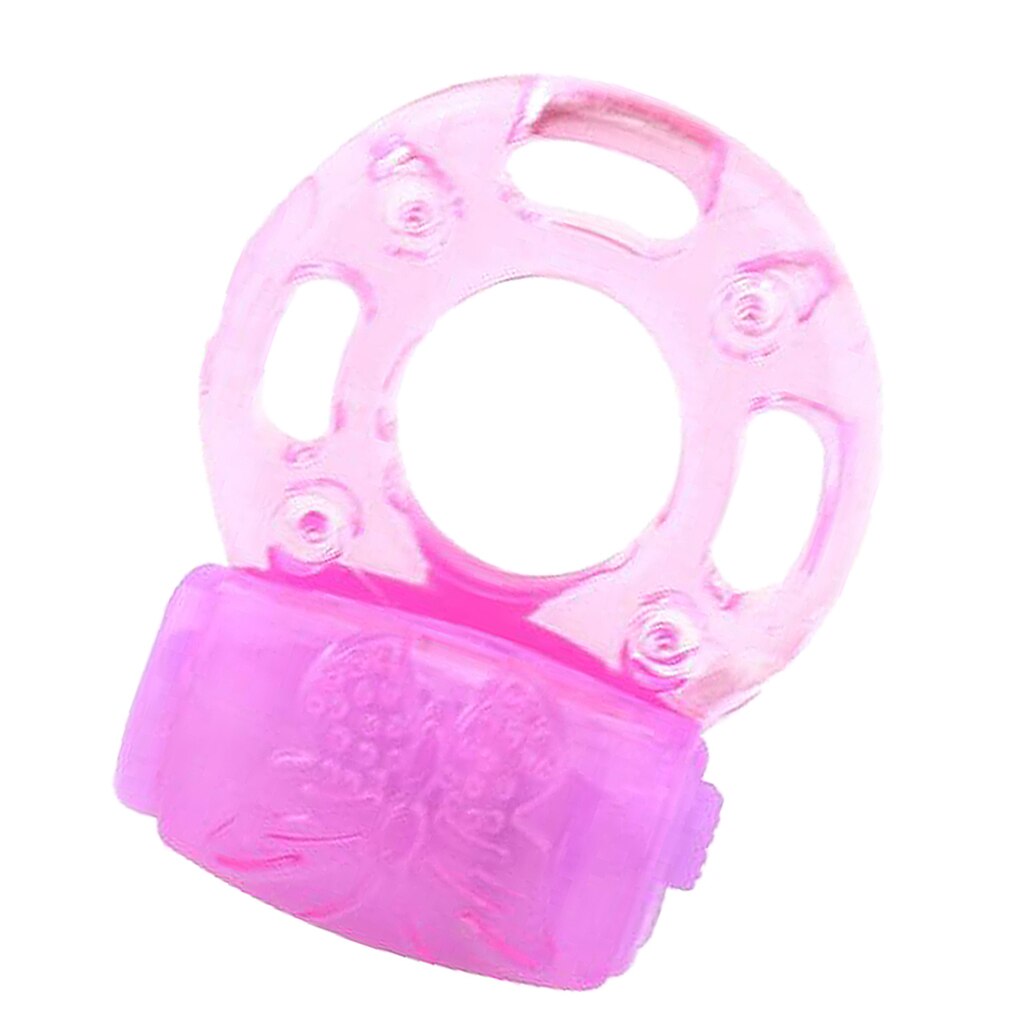 Soft Chastity Cage Penes Ring Collar Delay Premature Lock Vibrator For Men - sextoysok