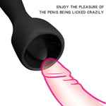 Tongue Licking Nipple Sucking Vibrator Clitoral Stimulation Blowjob Male Masturbator Oral Sex simulator sex toys for couples (Black) - sextoysok