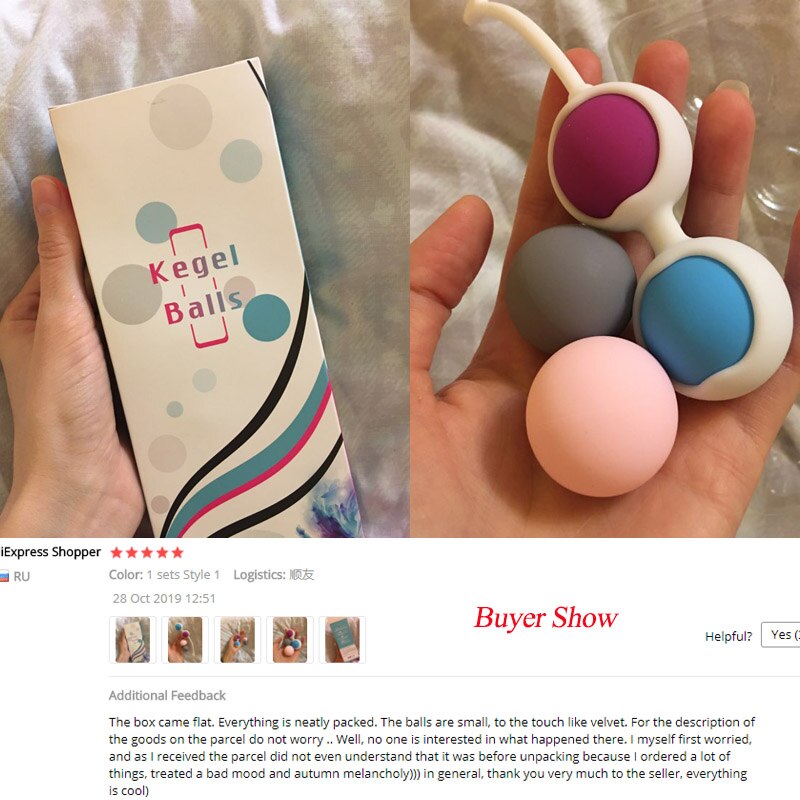Medical vaginal dumbbell kegel simulator exercises For Women sexual Silicone Koro Kegel Ball 4Bead muscle fitness Shrinking ball - sextoysok