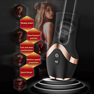 12 Speed Vibration Modes Thrusting Automatic Masturbator With Multiple Modes USB Chargeable Realistic Vigina Sex Toys For Man - sextoysok
