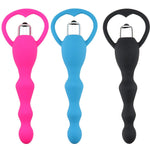 Anal Plug Sex Toys for Women Rear Court Silica Gel Vibration Pull Beads Anal Vibrator Anal Plug Beads for Sex Game Sex Product - sextoysok