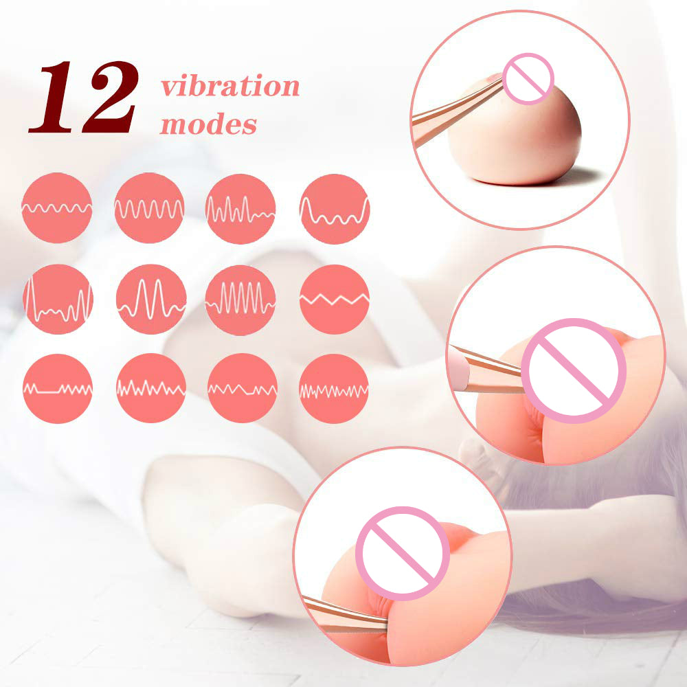 Clitoral Vibrator G Spot Nipple Anal Stimulator with 12 Frequency for Female Quickly Orgasm Waterproof Silicone Clitoris Toy - sextoysok