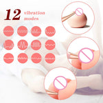 Clitoral Vibrator G Spot Nipple Anal Stimulator with 12 Frequency for Female Quickly Orgasm Waterproof Silicone Clitoris Toy - sextoysok