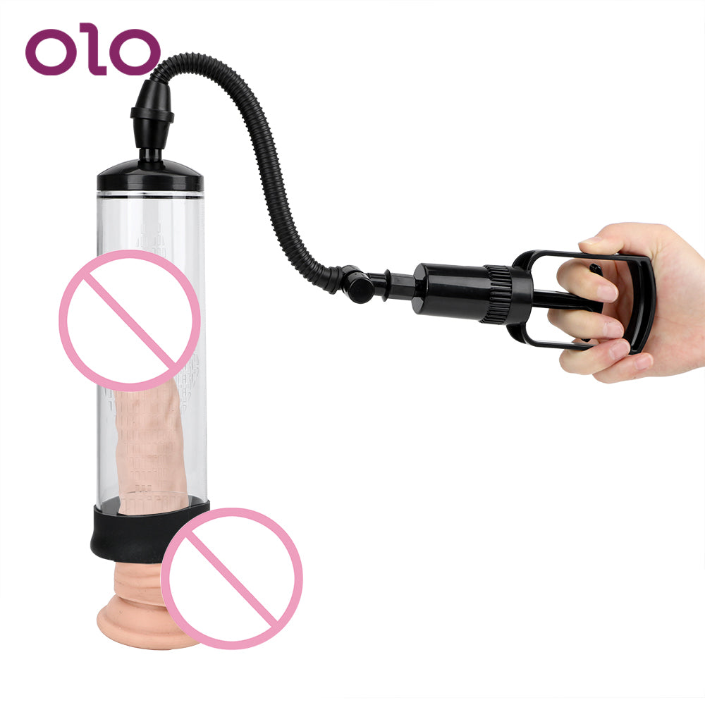 OLO Penis Extender Penis Pump Penis Enlargement Penis Trainer Male Masturbator Vacuum Pump Sex Toy For Men Adult Sexy Product - sextoysok