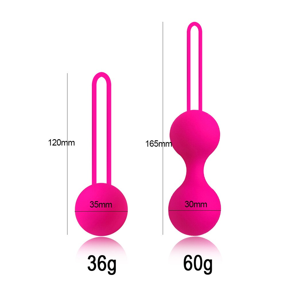 Silicone Vagina Shrinking Ball Sex Toys for Woman Kegel Motion Ball Vagina Tighten Exercise Geisha Ball Chinese Balls for Women - sextoysok