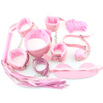 SM Sex Toys Adult Product 7 pcs / set Sex Games Props SM Bondage Restraint for Women Nylon Handcuffs Five Different Colors - sextoysok