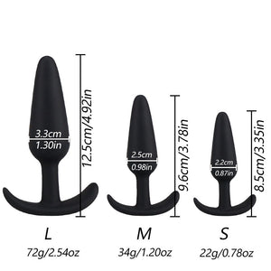 DOPAMONKEY black Silicone Butt Plug With 10 speed Vibrator Anal Plug Sex Toys For Woman Men Anal Dilator Adult sex for couples - sextoysok