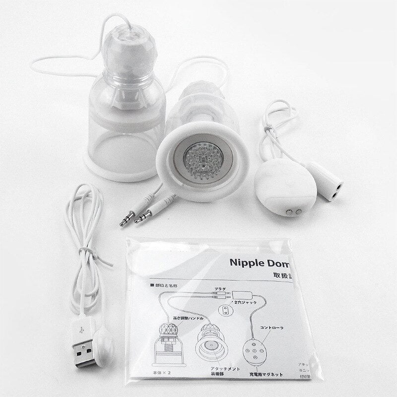 Nipple Stimulation Sucker Nipple Licking Vibrator 10 Modes Breast Enlargement Masturbation Chest Massage Sex Toys for Women - sextoysok