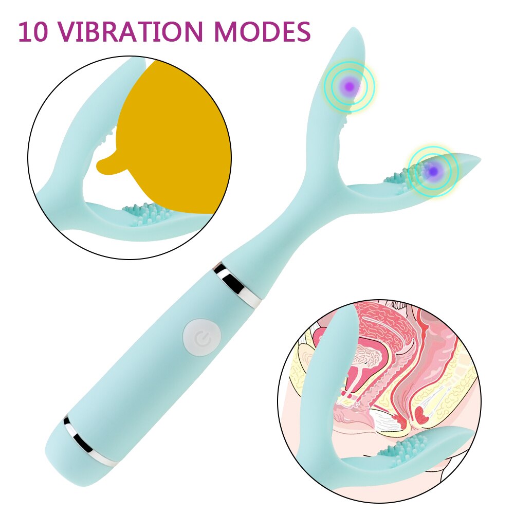 Multi Use Clitoris Sex Toys Soft Breast Massger Nipple Clamps Vaginal Vibrator Pussy Stimulator Sex Toy for Women Erotic Goods - sextoysok