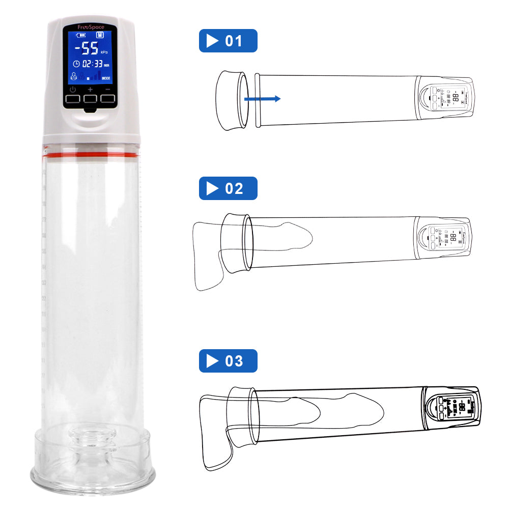 VATINE Penis Extender Electric Penis Pump Automatic Penis Enlargement Erection Penis Enlarger Vacuum Pump Sex Toy for Men - sextoysok