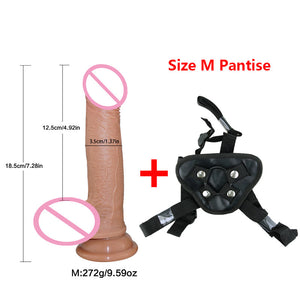7/9in Super Realistic Big Dildo Flexible Penis Dick with Suction Cup Adult Products Female Masturbation Sex Toys for women - sextoysok