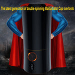 HESODA New Masturbation Cup Electric Double Rotation Up To 21 CM Multiple Mode Stimulation Sex Toys For Men Products For Adults (Black) - sextoysok