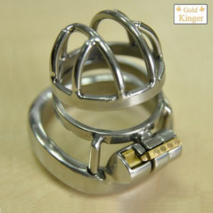 Chastity belt male male chastity stainless steel ball stretcher sex ring for men male chastity device A273 - sextoysok