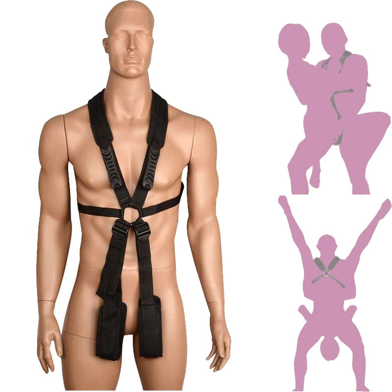 Sex Swing Fetish Love Position Bondage Restraints BDSM Sex Toys Harness leg spreader Adult SM Slave Sex Products for Couples AC - sextoysok