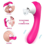 Clitoris Stimulator With 10 Suction Modes Air Pulse Pressure Wave Technology Waterproof Re-Chargeable Sex Toys For Women Couple - sextoysok